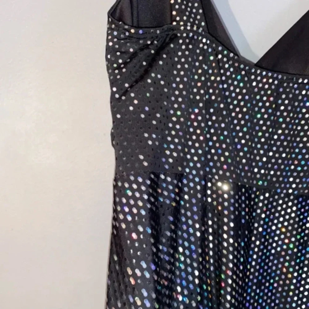 *sold on ebay* BODY CENTRAL Holographic Sparkle Sequin Party Dress Disco 70s - Picture 12 of 13